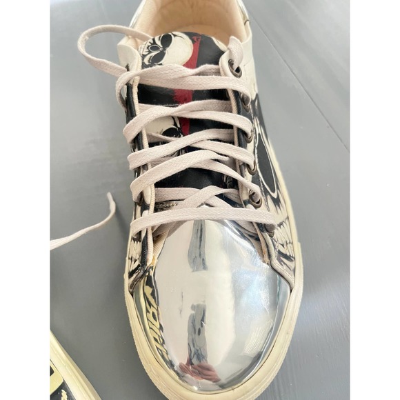 New York Goby womens sneakers Size 39 ( 8 us)  Metallic navy and cream - Picture 9 of 13